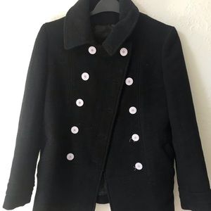Black Volcom Pea Coat